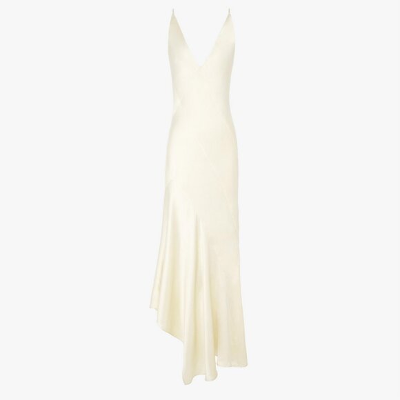 ZARA x Narciso Rodriguez Minimalist 90s Cream White Silk Satin Slip Dress - Picture 4 of 14